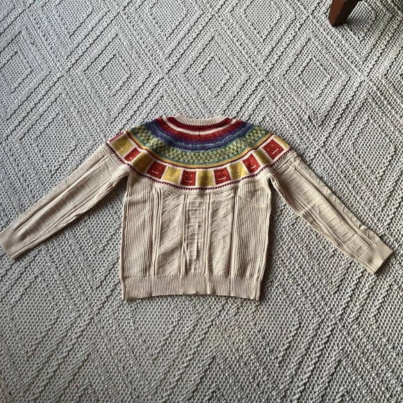 Multicolor Patterned Men’s Sweater - Picture 5 of 7